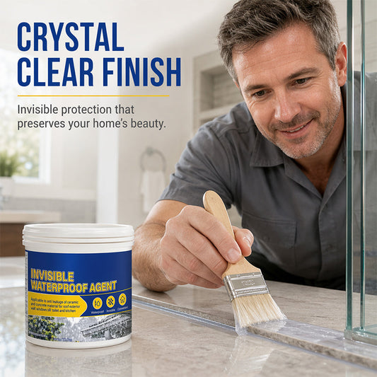 🥳2026 HOT SALE🥳💞50K+ SOLD!💧🛡️ 50% OFF! Invisible Waterproof Sealant – Crystal clear, dries undetectable on tiles, marble & wood. Stops roof, wall & sink leaks – no more ugly white patches! ✨🏠