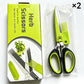 Multi-Layer Kitchen Herb Scissors with Safety Cover