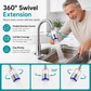 360° Swivel Kitchen Faucet Filter
