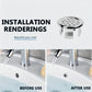 Round Bathroom Sink Basin Overflow Hole Cover