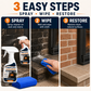 Fireplace Cleaner Spray with Towel