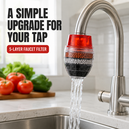 Easy Install 5-Layer Faucet Water Purifier