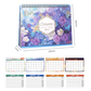 2027 Creative Desk Calendar with Sticky Notes
