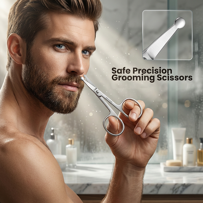 Manual Nose Hair Trimmer with Safety Tip