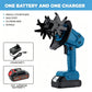 Cordless handheld garden tiller and soil aerator