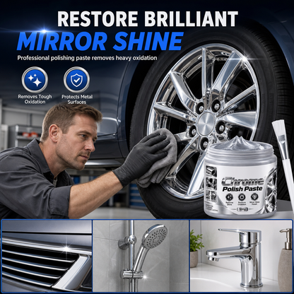 💥 50% Off Now ✨ Chrome Metal Restoration Paste — Mirror Shine & Scratch-Free Polish 🚗